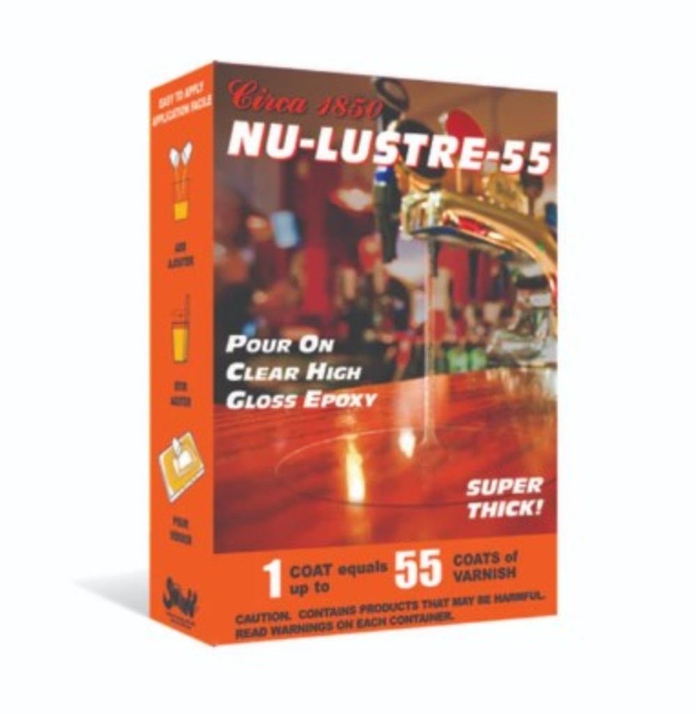 Vernis epoxy nu-lustre 55 473 ml