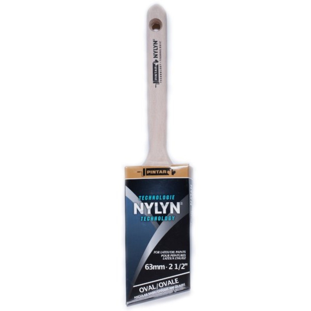 Pinceau nylyn ovale angulaire 2-1/2po