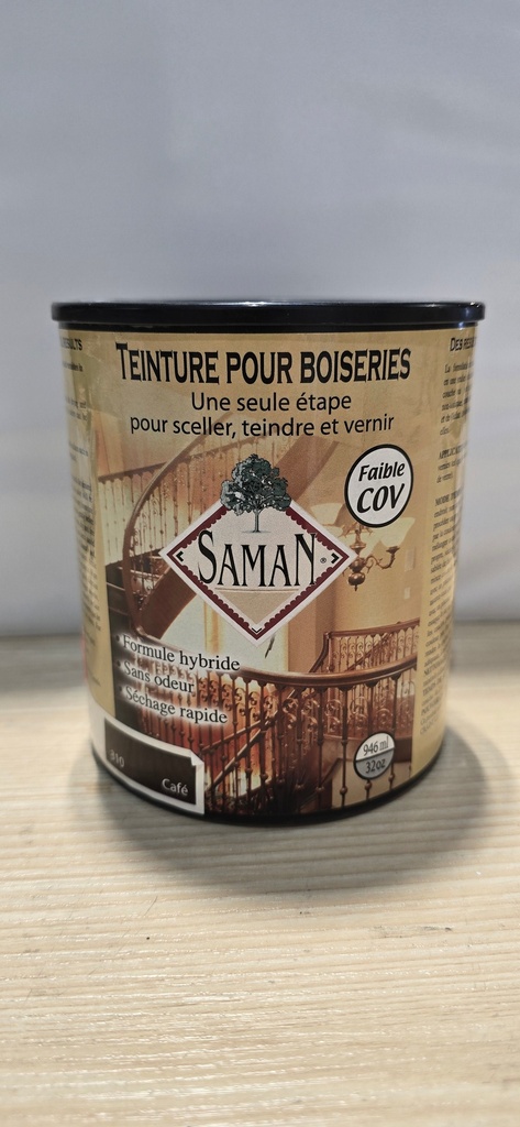 [3SA-23310] Teinture/vernis hybride Saman 946 ml café