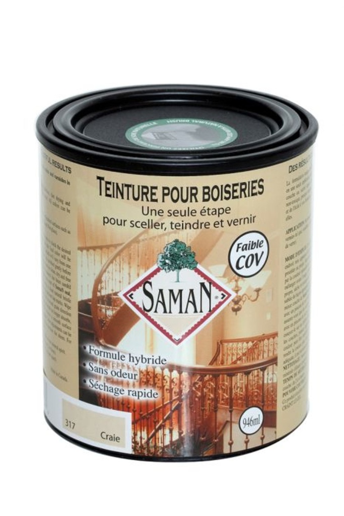 [3SA-23317] Teinture/vernis hybride Saman 946 ml craie
