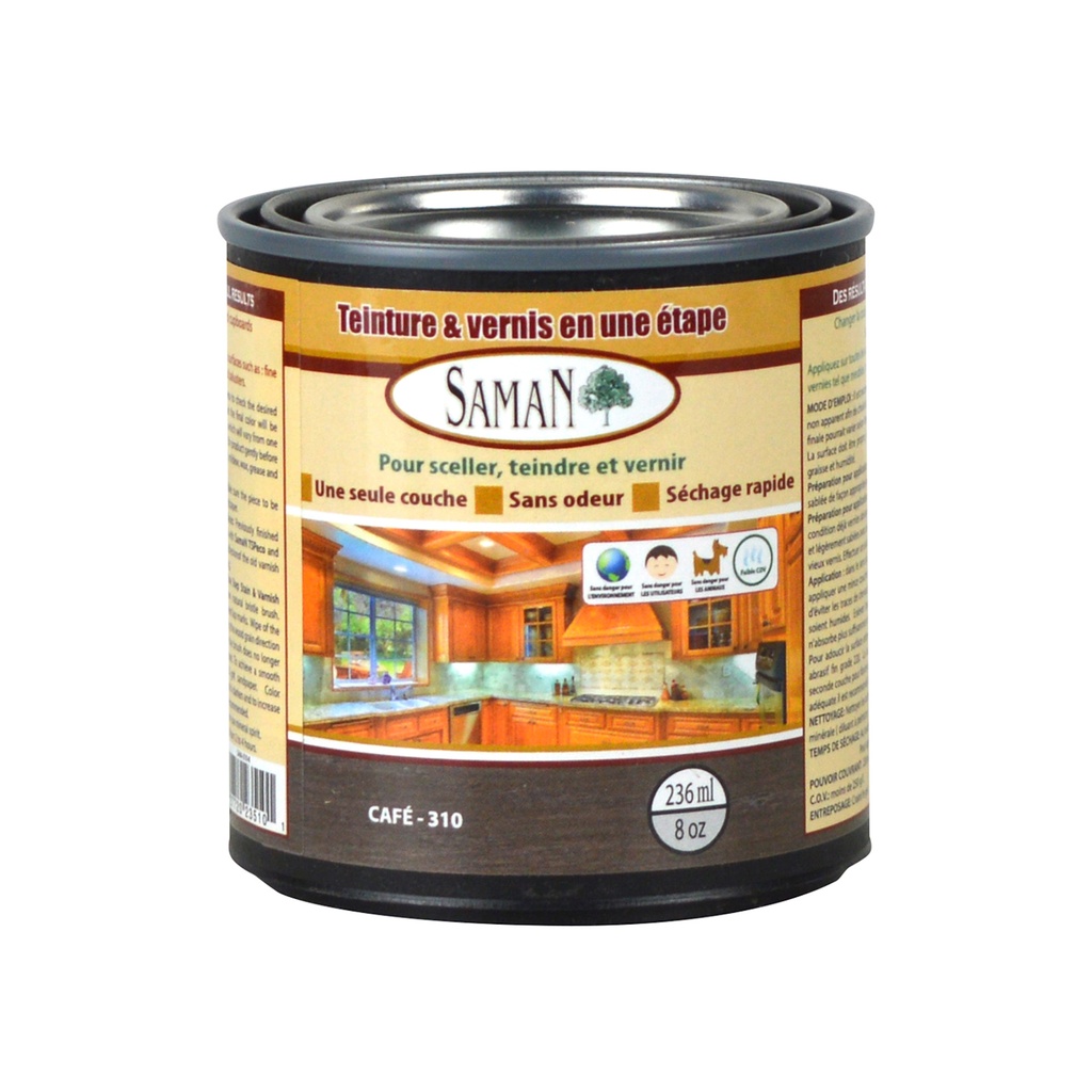 [3SA-23510] Teinture/vernis hybride Saman 236 ml café