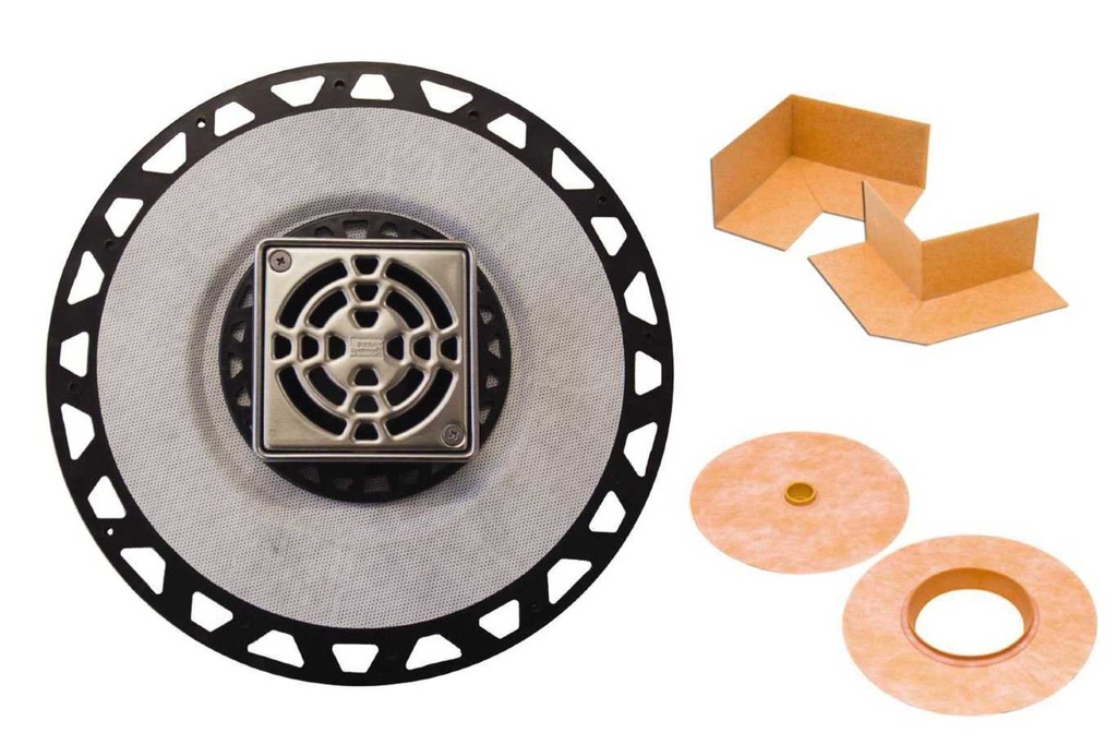 Kerdi-drain abs 2po/ grille 4po inox