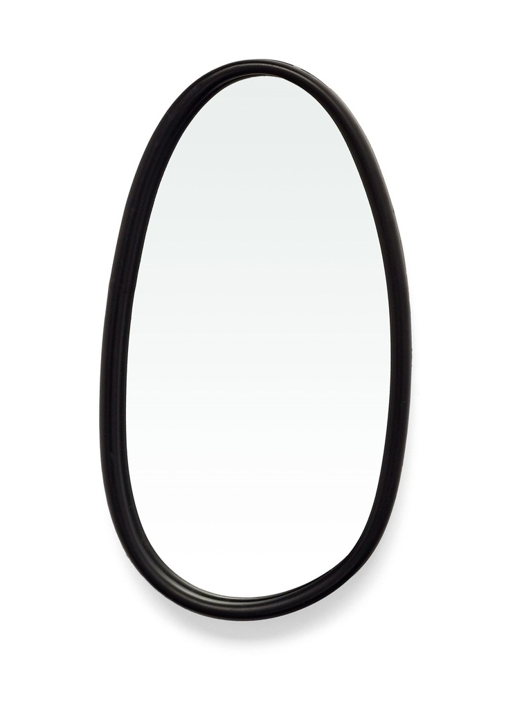 Miroir trenton oval imparfait 8x14 noir
