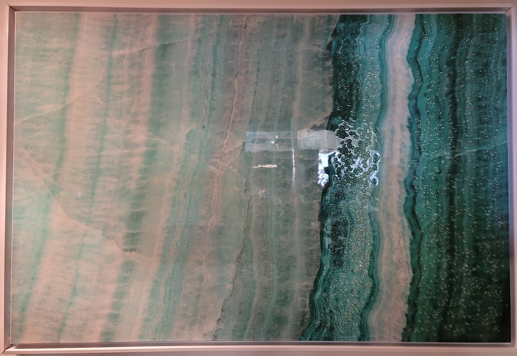 Cadre vague verte 33 x 49po