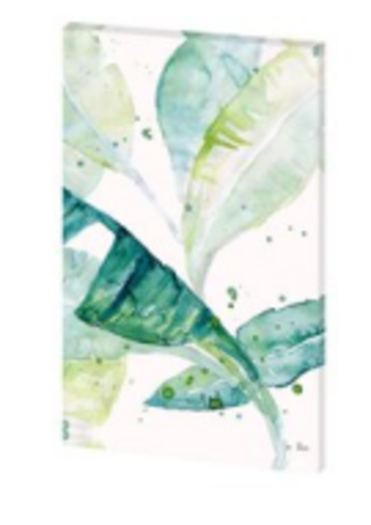 Toile water color palms I 24 x 38po